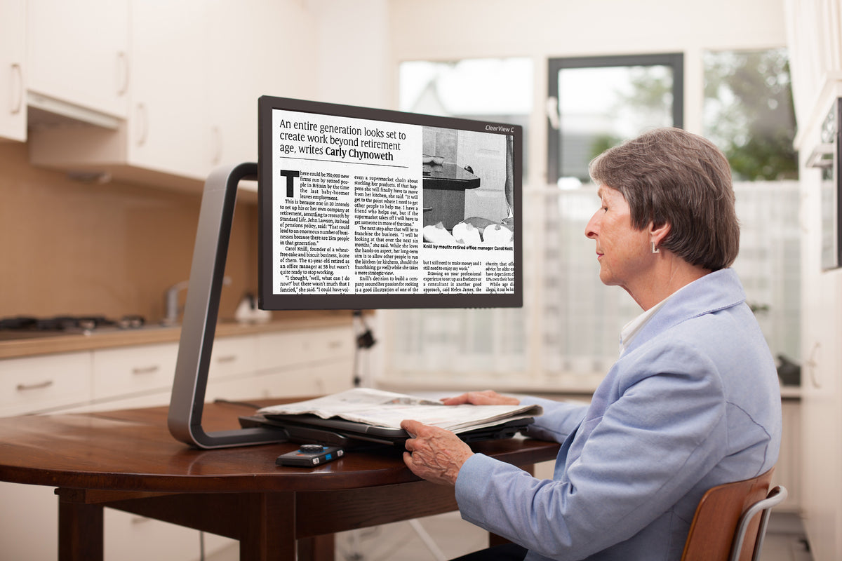 Desktop Electronic Magnifiers Quantum Reading Learning Vision