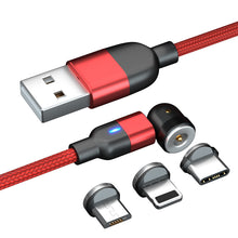 Load image into Gallery viewer, Magnetic 3 in 1 fast charging cable