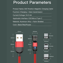 Load image into Gallery viewer, Magnetic 3 in 1 fast charging cable
