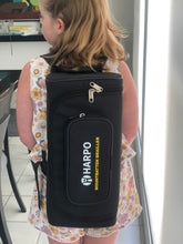 Load image into Gallery viewer, Child wearing backpack with Mountbatten device
