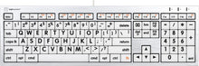 Load image into Gallery viewer, Mac Large Print ALBA Keyboard (Black on White)
