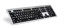 Load image into Gallery viewer, Mac Large Print ALBA Keyboard (White on Black)
