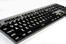 Load image into Gallery viewer, Large Print White on Black - Mac ALBA Keyboard
