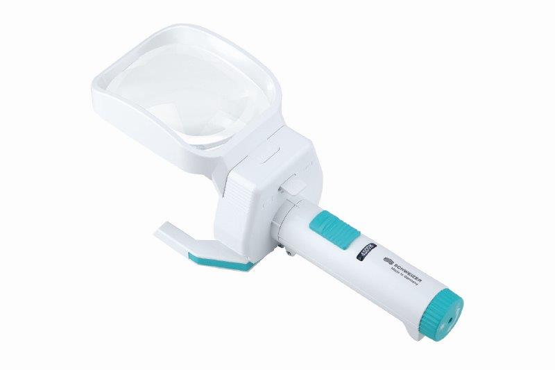 Modular LED 2X/8D 100x75mm Stand Magnifier
